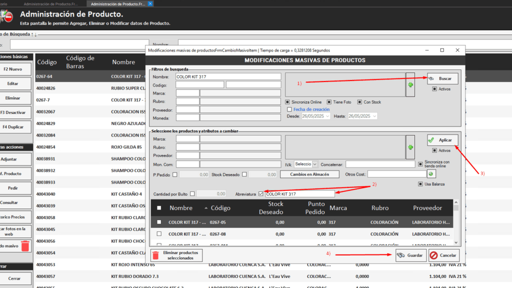 Para asignar masivamente la abreviatura a los productos. 1 - Líder Gestión | Sistemas Wynges - Software de Facturación y Gestión image 13 - El mejor Software de Facturación y Gestión del Mercado. Fácil, Rápido e Intuitivo. Entrá y comprobalo. Factura Electrónica, Control de Stock, Informes y más.... - Líder Gestión | Sistemas Wynges - Software de Facturación y Gestión