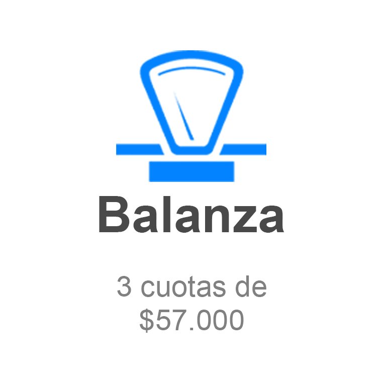 Conexión con balanza