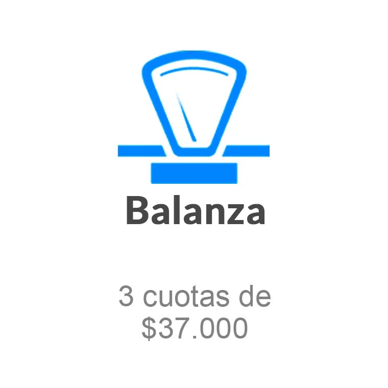 Conexión con balanza