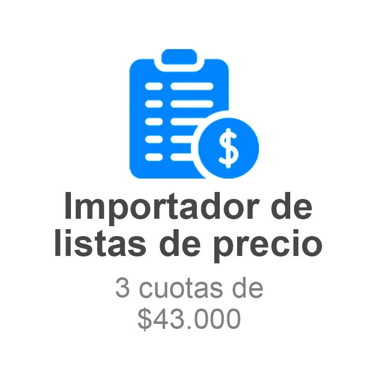 Importador de listas de precios