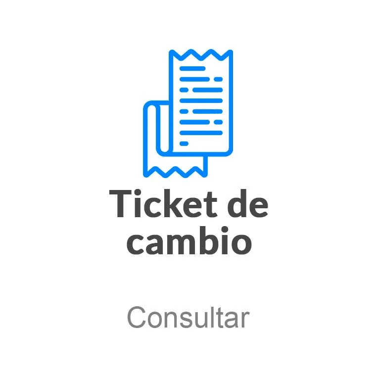 Ticket de cambio