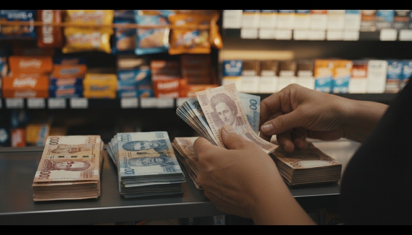 conteo de billetes cierre de caja