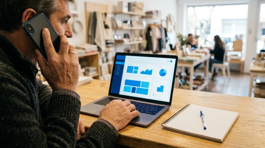 Migración de servidores ARCA: qué cambia al facturar (ex AFIP) 3 - Líder Gestión ERP Comerciante consultando a su proveedor de software por la migración de servidores ARCA