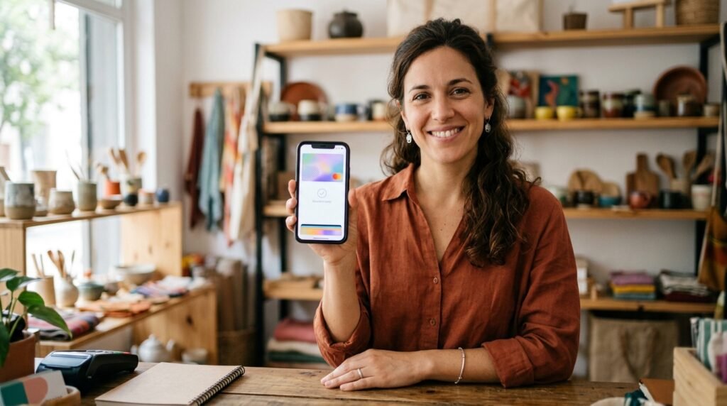 Credencial de monotributo: monotributista con su constancia digital en el celular
