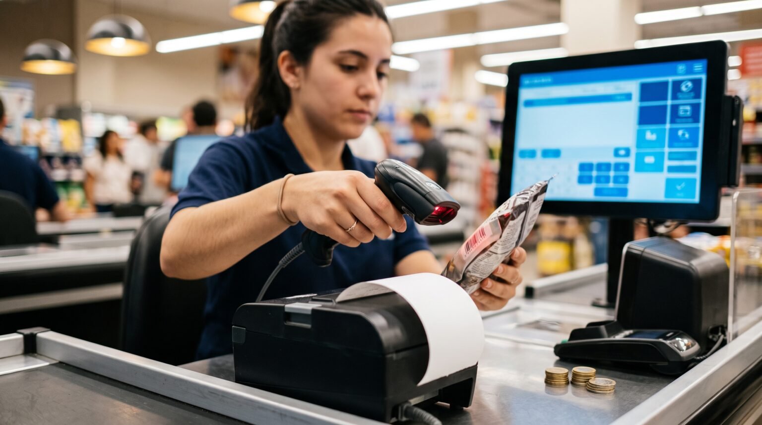 Sistema de Punto de Venta (POS) con Facturación Electrónica ARCA | Líder Gestión 2 - Líder Gestión ERP | Software de Facturación y Gestión sin Abono Mensual para PyMEs en Argentina Caja rápida de comercio con lector de código de barras y sistema de punto de venta con facturación electrónica ARCA