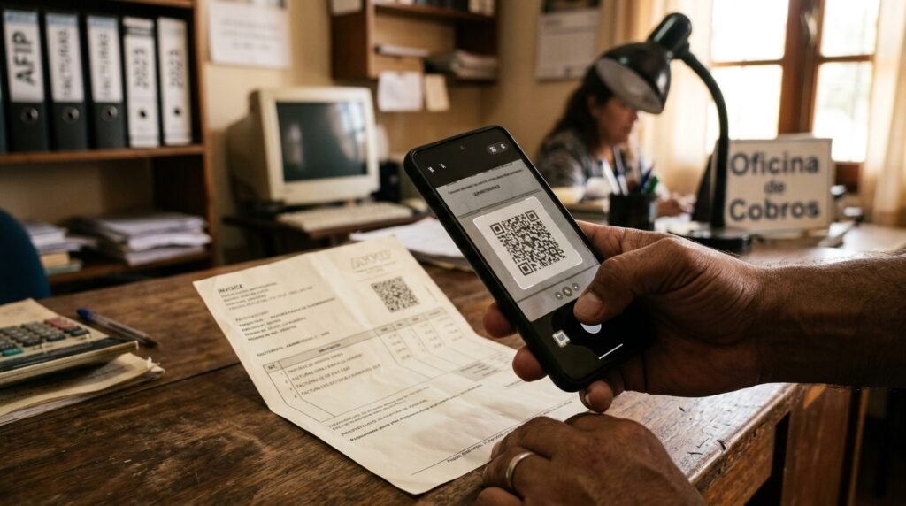 Constatación de comprobantes en ARCA: cómo verificar una factura paso a paso 2 - Líder Gestión ERP Verificar una factura escaneando el código QR del comprobante con el celular