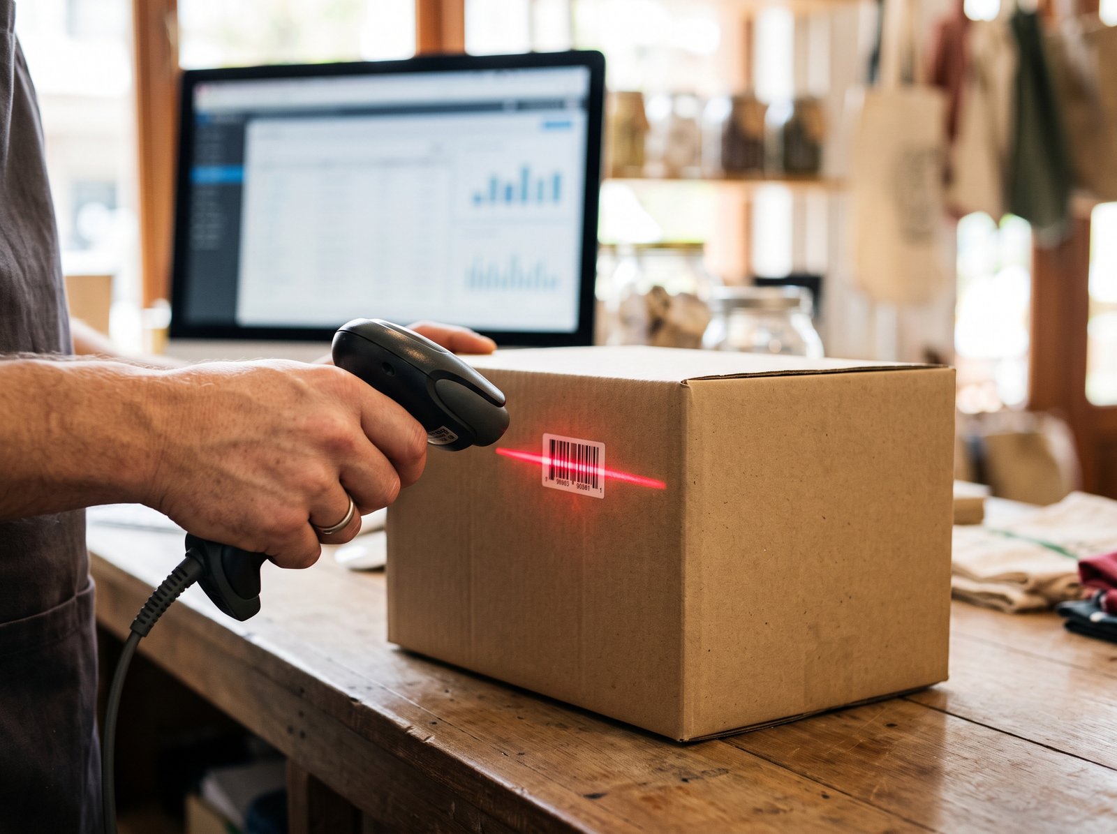 Software de facturación con control de stock – Gestión de ventas y almacén para PyMEs 2 - Líder Gestión ERP Control de stock por código de barras al escanear un producto en el mostrador