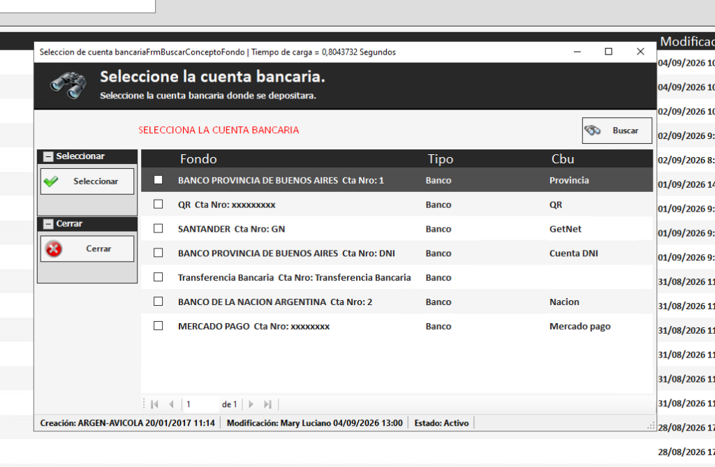 Transferencia de la caja hacia al banco 2 - Líder Gestión ERP imagen 1 - Software ERP de facturación y gestión para PyMEs en Argentina. Factura electrónica ARCA, control de stock, ventas, compras, informes e integraciones. Licencia perpetua, sin abonos mensuales. - Líder Gestión ERP