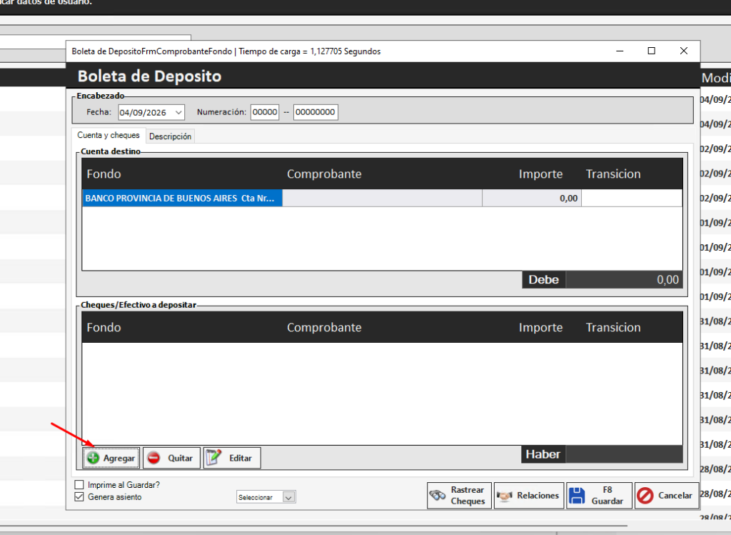 Transferencia de la caja hacia al banco 3 - Líder Gestión ERP imagen 2 - Software ERP de facturación y gestión para PyMEs en Argentina. Factura electrónica ARCA, control de stock, ventas, compras, informes e integraciones. Licencia perpetua, sin abonos mensuales. - Líder Gestión ERP