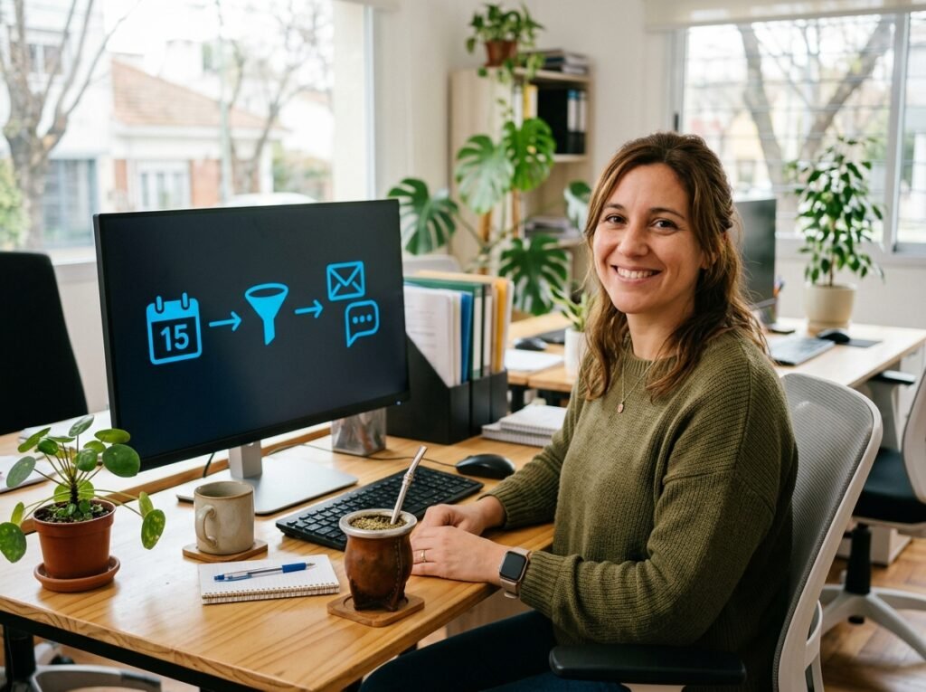 Automatizaciones en ERP 3 - Líder Gestión ERP Administrativa de una PyME frente a un flujo de automatización por eventos del ERP: disparador, condición y aviso por email o WhatsApp