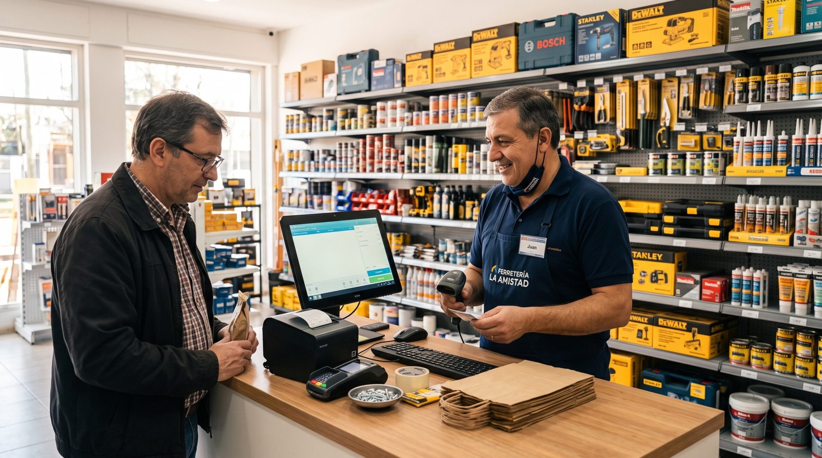 Software de gestión para ferreterías en el mostrador y punto de venta con Líder Gestión