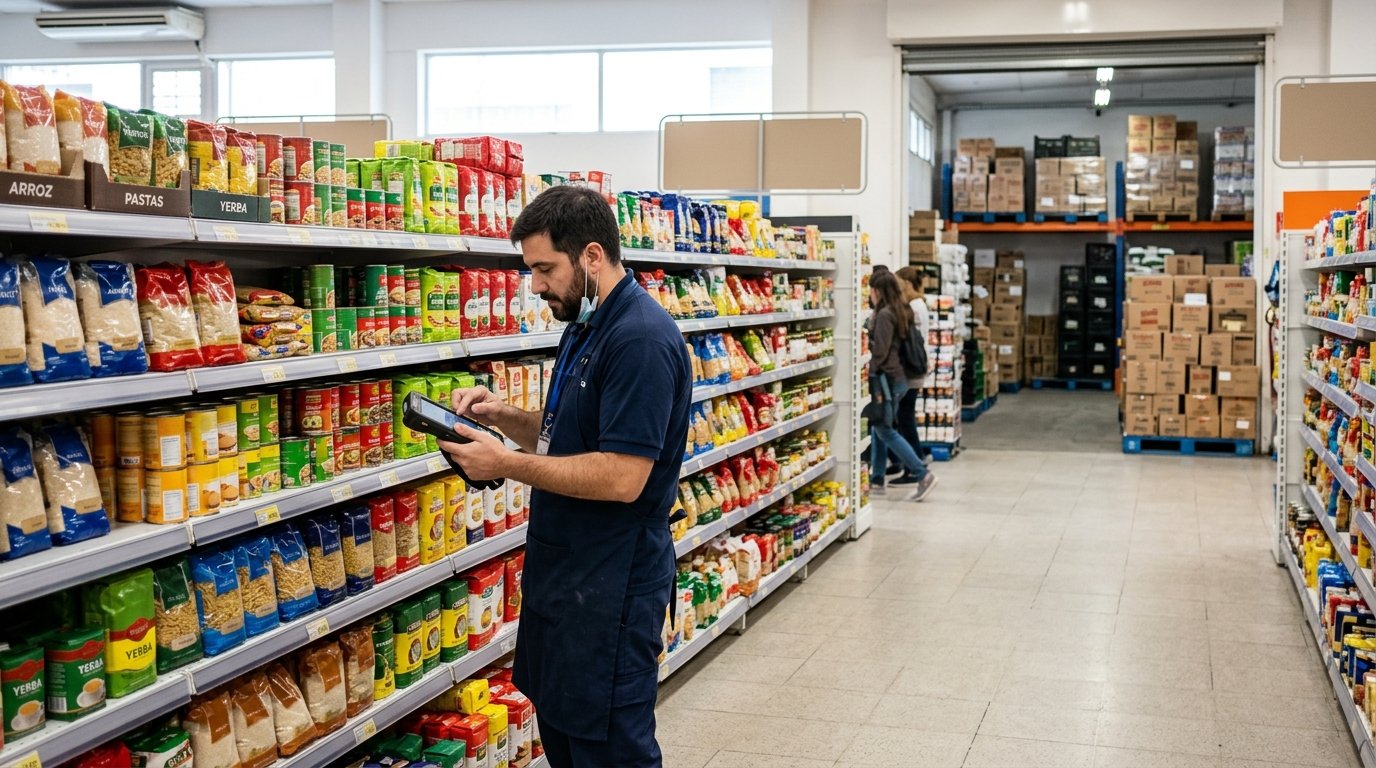 Control de stock y góndolas en un supermercado